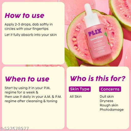 - Guava Glow Regime with 10% Vitamin C Face Mini Serum (10ml) & Juicy Mini Cleanser | For Dark Spot Corrections and Brighter Complexion | (20 ml) (Pack of 2) - Image 5