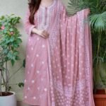 Embroidery Designs Kurtis With Pant Set for Women