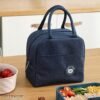 CROSSLINE Women and Kids Portable and Reusable Insulated Cotton Thermal Cooler Lunch/Tiffin/Storage Bag for Office Women, College, and School