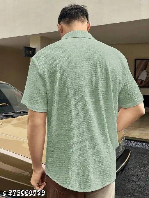 Shirt, , SHIRT, imported popcorn febric shirt, PRINTED shirt, casual shirt, formal shirt, party wear shirt, shirt for men, shirts, shirts for mens, office shirt, full sleeve shirt, solid shirt Men kurta type Shirts - Image 4
