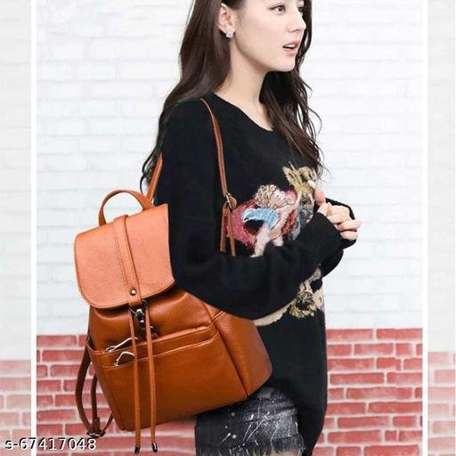 JAISOM Trendy Women Khaki Backpacks - Image 4