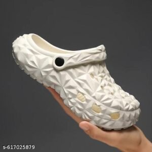 RockTex Sculpted Foam Comfort Clogs – Trendy 3D Geometric Design Slip-On Footwear for Daily Wear & Street Style