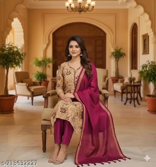 "COTTON KURTA SET" "KURTA SET" "WOMENS KURTA SET" "GIRLS KURTA SET" "SIMPLE KURTA SET" "STYLISH KURTA SET" "FANCY KURTA SET" "LONG KURTA SET" "KURTA SET FOR WOMENS" "KURTA WITH PANT AND DUPATTA" "KURTI WITH PANT AND DUPATTA" "KURTI SET" "KURTI SET FOR WOMENS" - Image 3