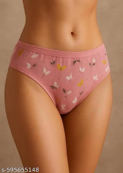 Pack of 6 Women's Mid Waist Comfortable Panty Breif/Hipster Innerwear Soft Stretchable Panties Women & Girls Cotton Briefs Combo - Image 3