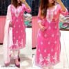 Stylish Chikankary Women Top & Bottom Sets