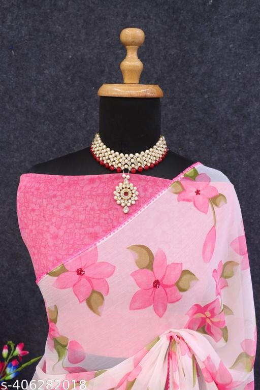 FLOWER DESIGNER SAREE - Image 3