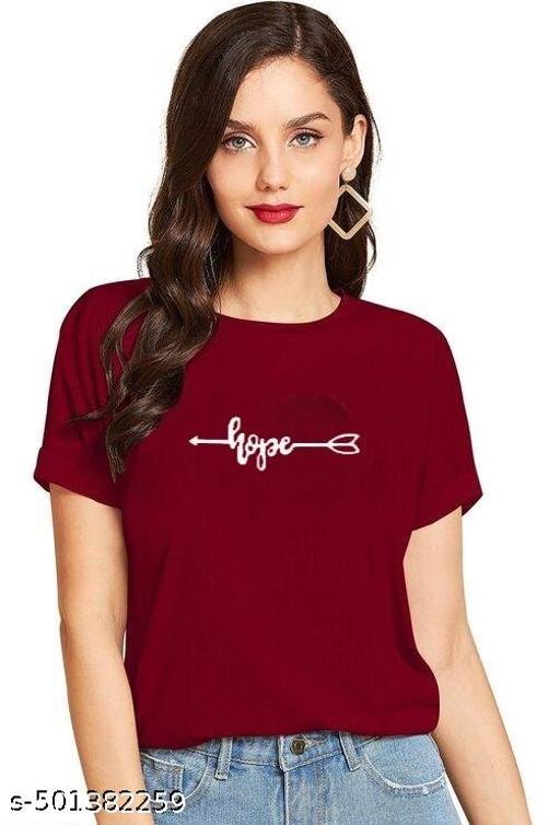 UTKARSH Women's Stylish Graphic Print 100% Cotton T-Shirt- Regular Fit, Round Neck, Half Sleeve For Girls & Women (Pack of 4) - Image 5
