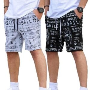 Men's Cotton Shorts | pack of 2 | Printed casual Shorts for men