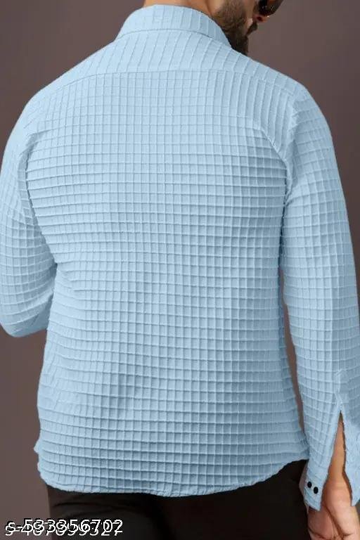 NEW MEN'S HIGH QUALITY IMP FABRICS SHIRT POPCORN FABRIC HAVY IMP - Image 4