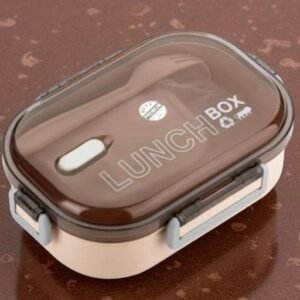 F s Plastic Lunch Boxes, Food Grade Tiffin Boxes, Leak Proof Air Tight Dabba, Unbreakable Lid, Snacks Tiffin Boxes for Kids, Light Weight, Easy Clean(Pack of 1, Cream)