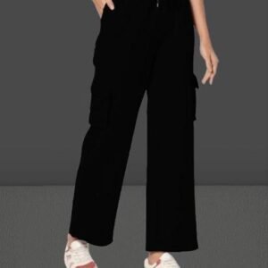CRN# Women cargo Pant -BLACK