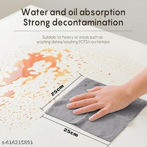 Microfiber Cleaning Cloth Roll 25x25CM – 20PCS Reusable Tear-Away Towels | Lint-Free, Super Absorbent & Durable Cleaning Rags | Multipurpose Washable Wipes for Kitchen, Car, Garage, Bathroom, Glass & Home Surfaces (Multicolor)"(cleaning cloth roll/kitchen napkin)(20 pack) - Image 4