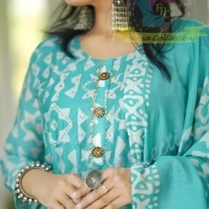 Womrn Printed Kurta Set With Dupatta