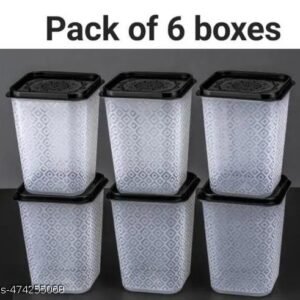 Jars & Containers Plastic Jar Spices Set Spies Rack Container Set Container (pack of 6)