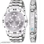 Men'slethre Men style Boys Hand Watch Gents 2024 Luxury Design STEEL BELT New Model Analog Watch - For Men & Boys