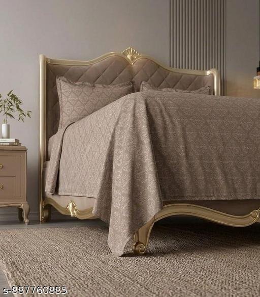 Jashan 300 TC Premium Elegent Floral Damask Inspired Cotton King Bedsheet Set with 2 Pillow Covers – Soft, Shrink Resistant Breathable Luxury 3Pc Bedding 108x108Inch Bed Sheet Pillow 17x27x inch - Image 4