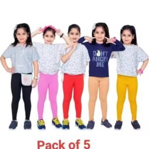 Beboo Fashion Leggings & Tights /Girls Cotton Leggings & Tights / Casual Regular Fit Plain Cotton Churidar Length Legging For Girls / Girls Kids Legging/ Kids Legging/Leggings For Girls