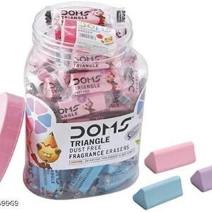 Triangle Dust Free Fragrance Eraser Non-Toxic Eraser (Set of 20, Multicolor)