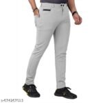 The Nice Choice For Light Grey Track PANT 1PC | Stretchable Cotton Lycra | Sports & Casual Wear