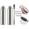 SHOPNJOY (Sports) Stainless Steel Fridge Water Bottle| Refrigerator| School| College| Gym & Sports Water Bottle 1000 ml (pack of 2)