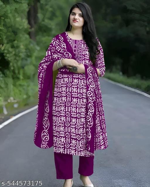Kurti Pant With Dupatta Set - Image 5