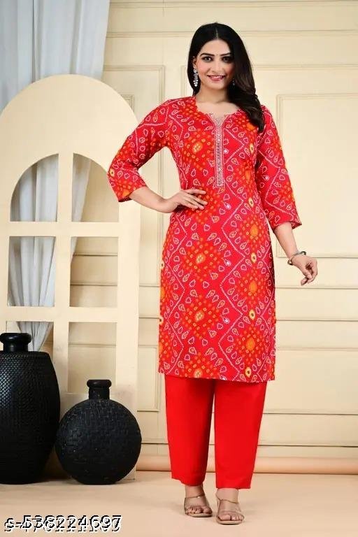 नया स्टाइलिश खूबसूरत कुर्ता और पैंट सेट - Image 5