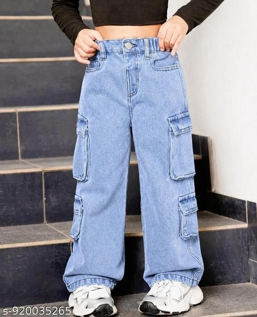 women cargo jeans, baggy jeans for girls, - Image 3