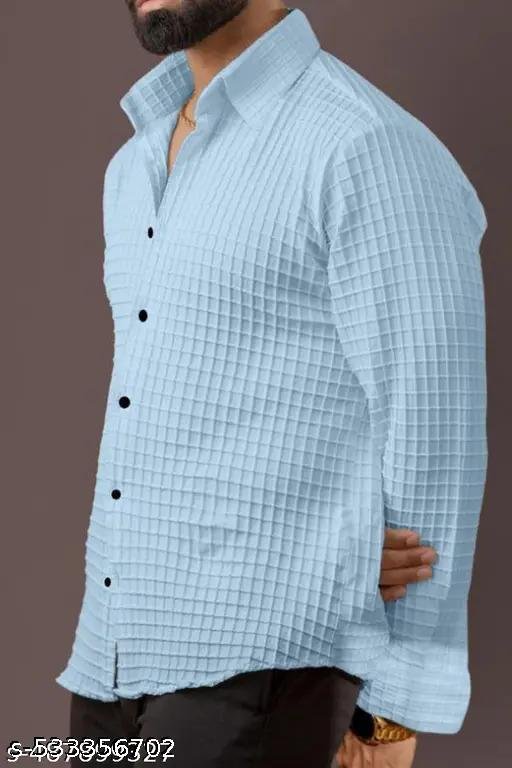 NEW MEN'S HIGH QUALITY IMP FABRICS SHIRT POPCORN FABRIC HAVY IMP - Image 3