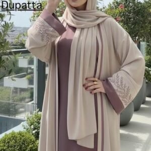 WITHOUT DUPATTA BEIGE PYAAZI JACKET NEW DESIGN trending abaya beautiful college wear turky fancy designer burkha Dubai design abaya latest design new arrival trending graceful comfy party wear burqa naqab abayas