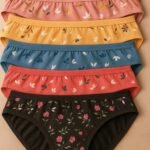 Pack of 6 Women's Mid Waist Comfortable Panty Breif/Hipster Innerwear Soft Stretchable Panties Women & Girls Cotton Briefs Combo