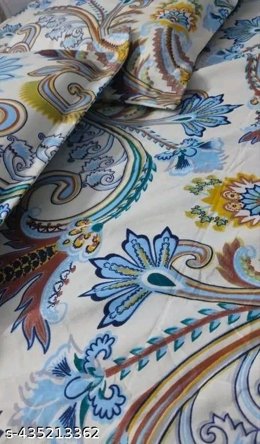 Bhuvik Cotton Double Bedsheet Set with 2 pillow covers (Bedsheet Size 90x100 ) (Pillow Size 28x18) - Image 4