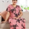 womens  printed nighty - nightdress-maxi