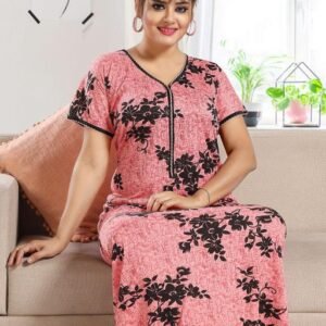 womens  printed nighty - nightdress-maxi