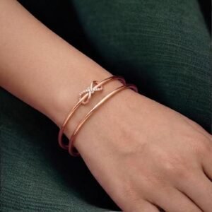 Elegants Rose Gold Plated Knot Design Openable Kada Bracelet for Women  Minimal Party and Daily Wear Jewellery by Cristen Enterprise