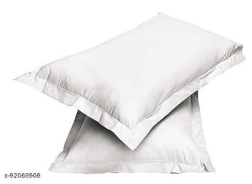 HRUDAYA HOME PRODUCT SOLID PLAIN DOUBLE BEDSHEET WITH 2 PILLOW COVER SIZE 90X100 (white ) - Image 4