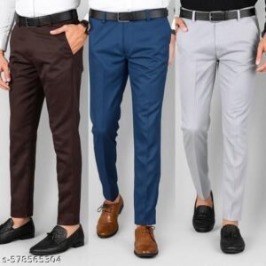 formal Pants for Men | Men's Slim fit Formal Pant | Non Stretchable Trouser | Office wear Trousers