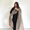 Women’s Rayon Black Kurta Set with Printed Dupatta