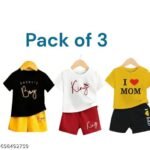 Unisex kids cotton sets pack of 3