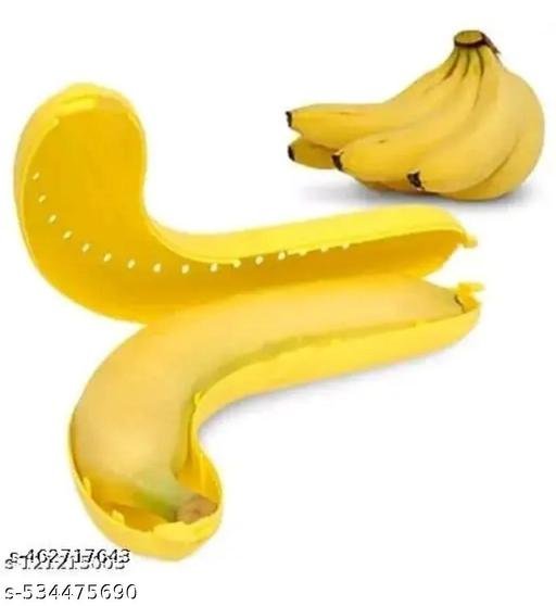 2 banana case (yellow and green) for kids lunch boxes , Trendy lunch box for play kids nursery kids LKG UKG kids etc - Image 4