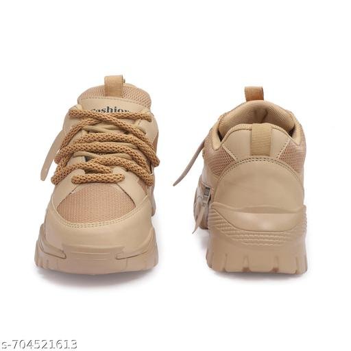 Women's Sneakers Casual Shoes Lace-up Breathable Comfortable Cushioned Footbed Insole Colorblock - Image 3