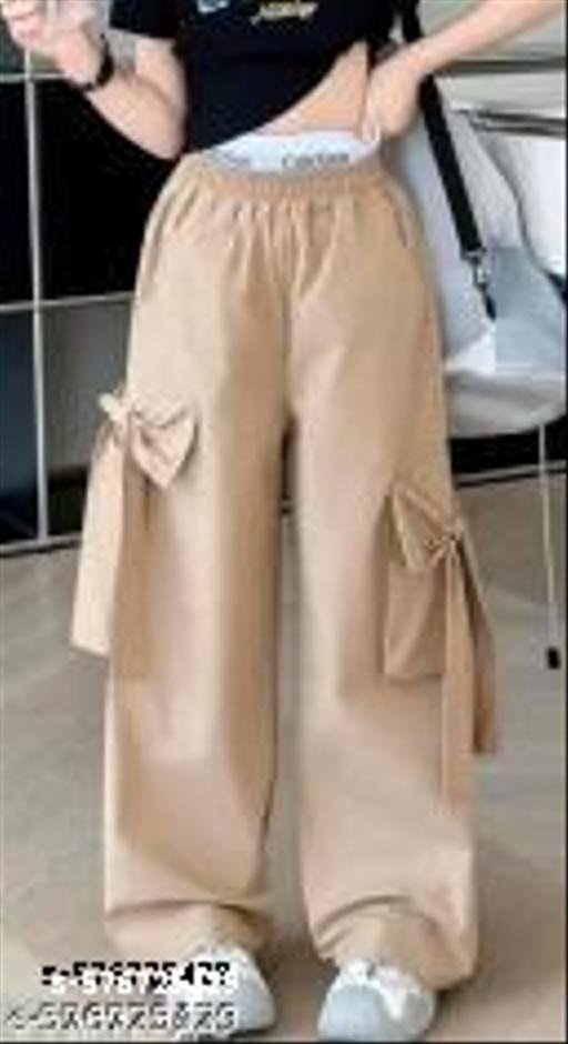 New Trendy Design Ribbon Trousers For Women - Image 3