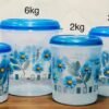 4 PCS CONTAINER SET (1KG,2KG,3KG & 6KG (BLUE)