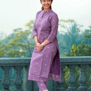 Kurti set # Cotton Kurti with bottomwear # Ethnic wear/A line kurti set/ women cotton kurti set/kurti pajama set , New fashionable designing kurti set for women ,