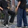 Combo of 2 "Deep Black & Navy Blue" II Trendy Trousers For Summer II 2 Pipping New Design II Gym Track Pant II For Men & Women II Trouser under 200