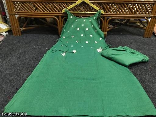 COTTON MIRROR KURTI WITH BOTTOM - Image 5