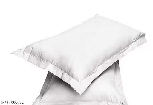 Double bed plain bedsheet with two Pillow covers - Image 3