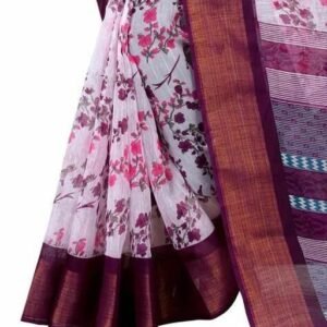 Trending cotton sarees with blouse 399