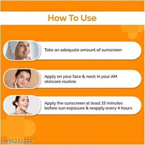 Sunscreen - SPF 50 PA+++ Vitamin C+E Super Bright Sunscreen, SPF 50 PA+++ (60 g) pack of 1 - Image 5