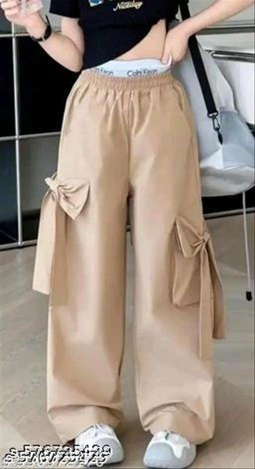 New Trendy Design Ribbon Trousers For Women - Image 5