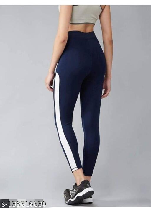 Women's Pack of 2 Black Solid Tights |Activewear|Yogawear|Gymwear|Sportswear|Active Bottomwear - Image 3